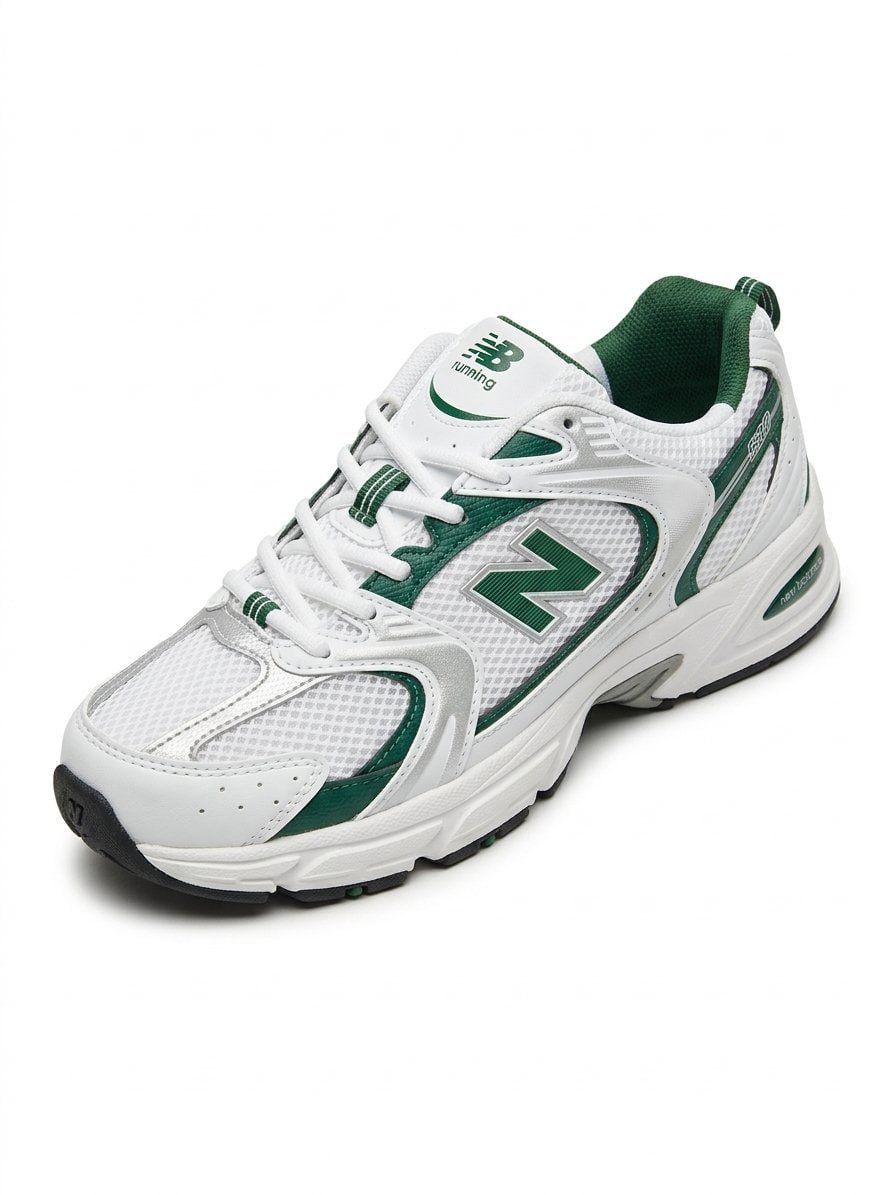 New Balance 530 White/Nightwatch Green